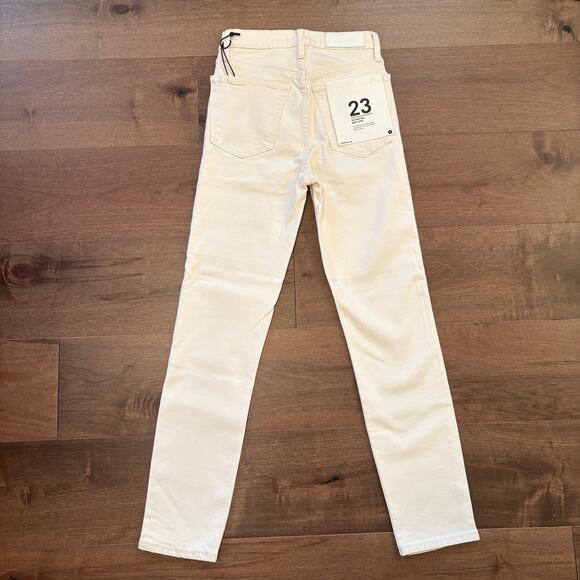 RE/DONE Womens Originals 90s High Rise Ankle Crop Jean size 23 Vintage White NWT - Picture 3 of 6